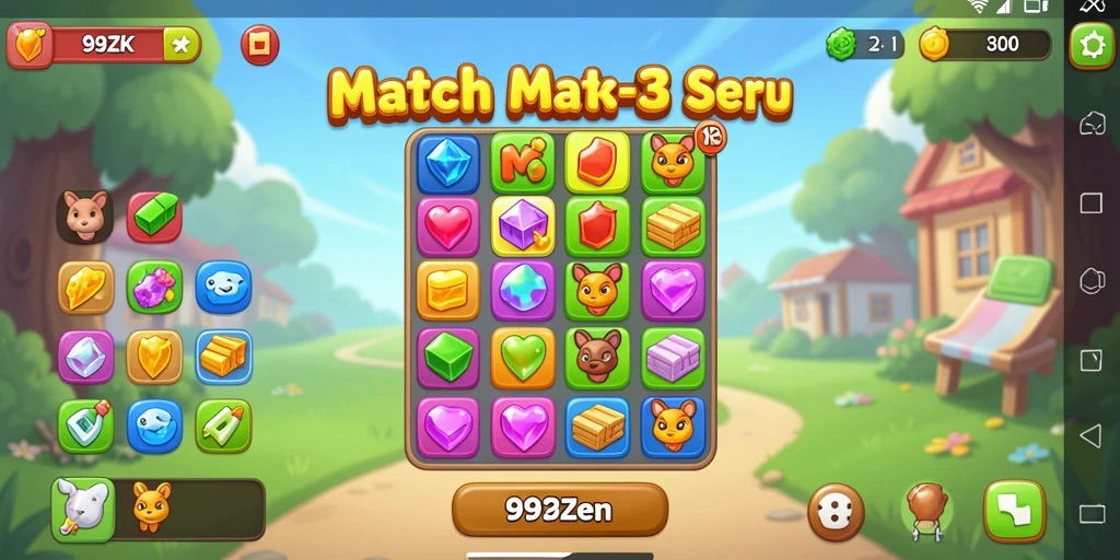 Tampilan gameplay seru dari <strong>99ZK</strong> dengan warna-warna cerah.