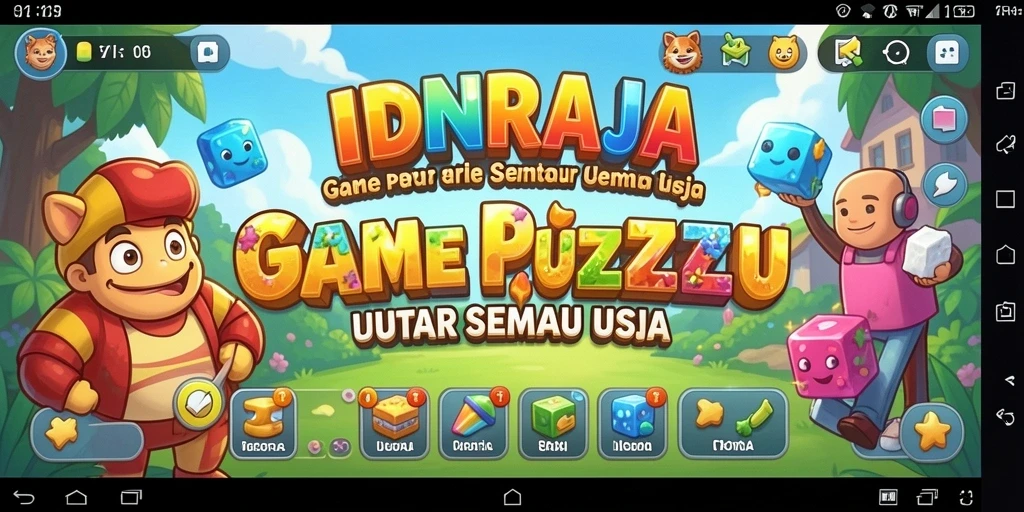Screenshot gameplay IDNRAJA dengan tantangan puzzle menarik.