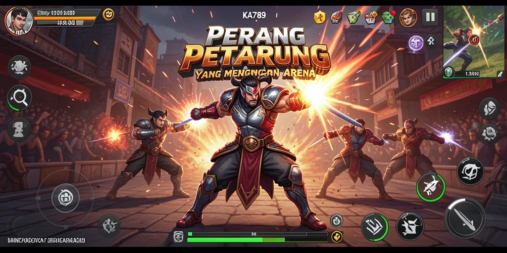 Tampilan aksi seru dalam gameplay KA789 dengan pertarungan intens dan karakter yang beragam.