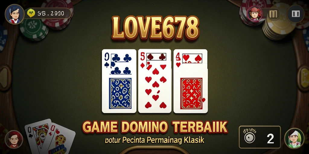 Screenshot game LOVE678 menampilkan aksi seru dalam permainan Domino.