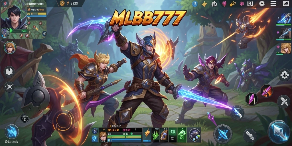 Tampilan antarmuka MLBB777 yang modern dan fungsional.