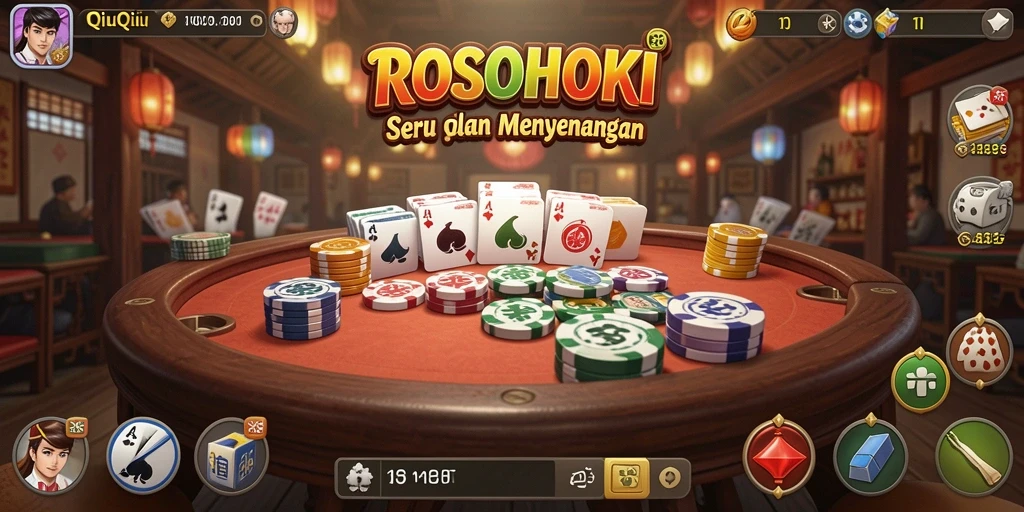 Screenshot menunjukkan gameplay menarik dari game QiuQiu.
