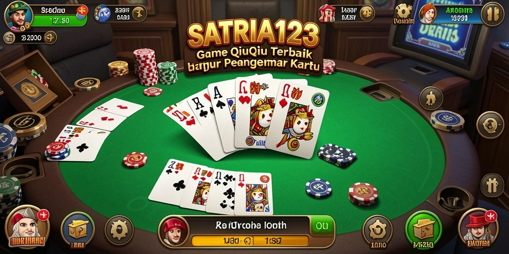 Tampilan gameplay QiuQiu yang menarik dan interaktif di SATRIA123.