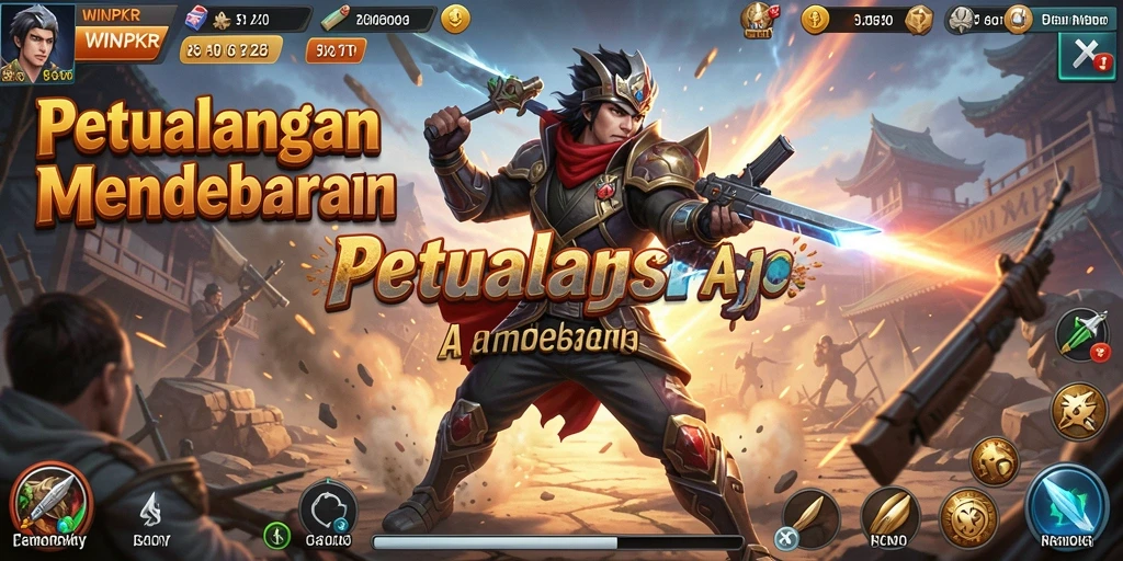 Tangkapan layar gameplay <strong>WINPKR</strong> yang penuh aksi dan intens.